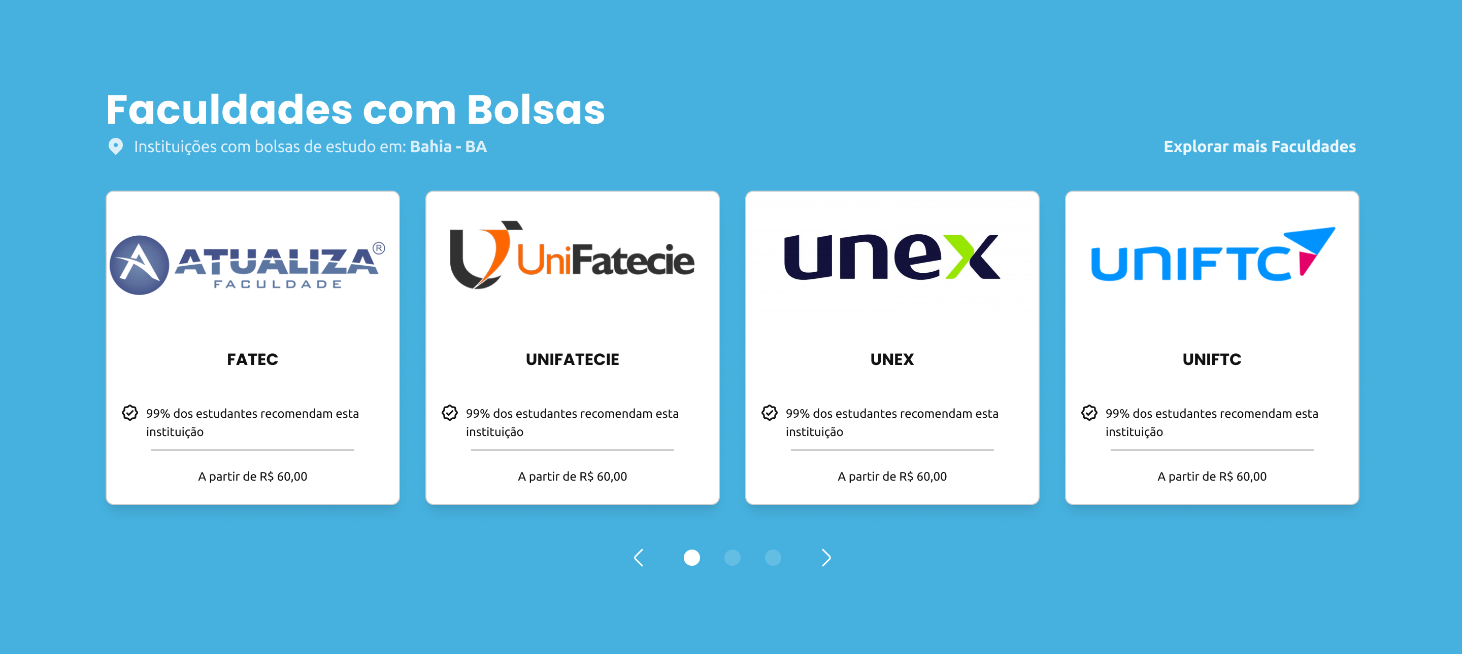 Faculdades com Bolsas